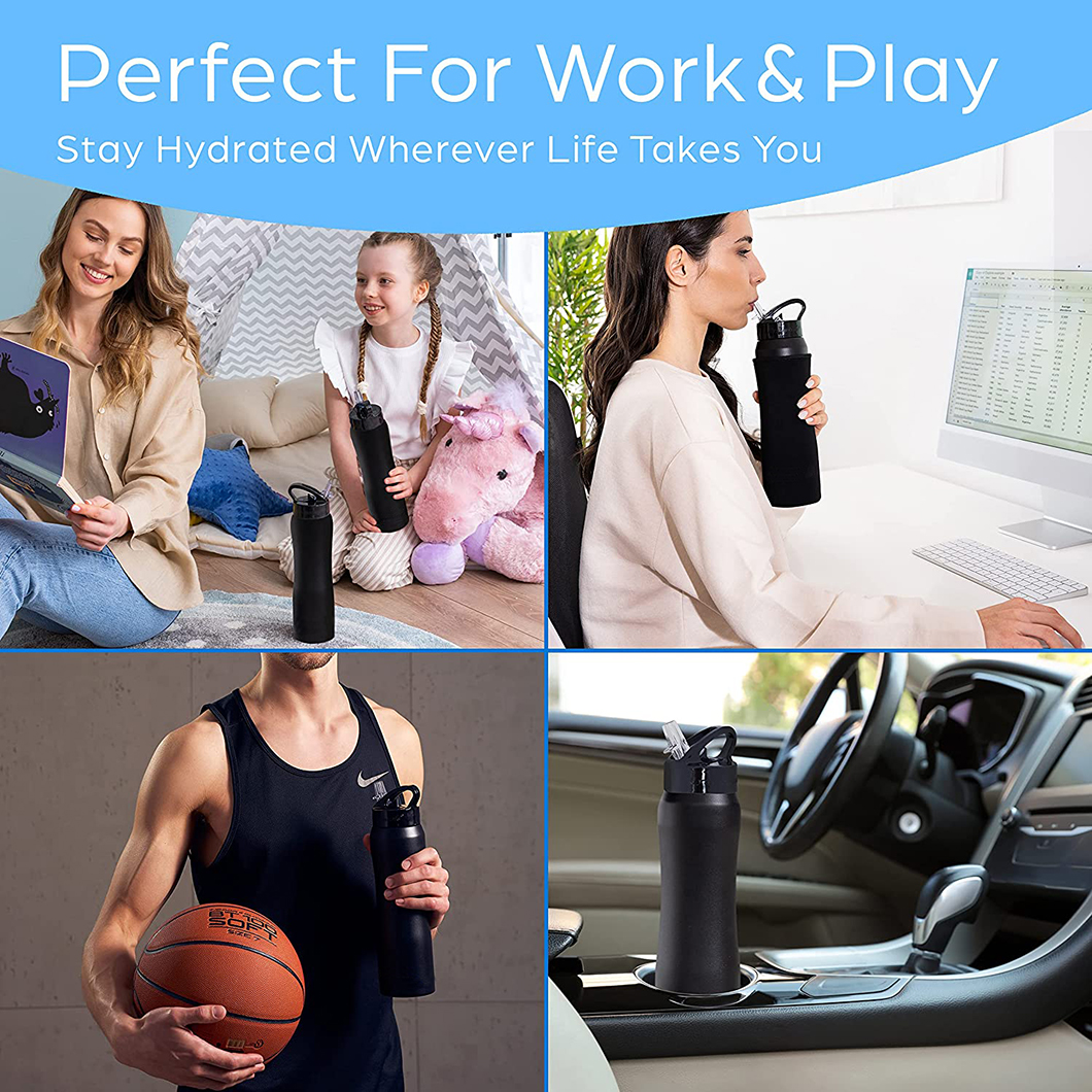 थोक ठंड धातु पुन: प्रयोज्य अछूता साइकिल पानी की बोतल रखें