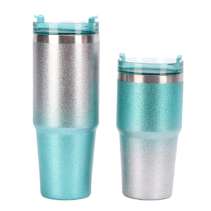 अनुकूलित चमकदार पेंटिंग स्टेनलेस स्टील अछूता यात्रा मग 