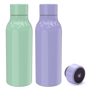 तापमान प्रदर्शन स्टेनलेस स्टील अछूता थर्मस बोतल