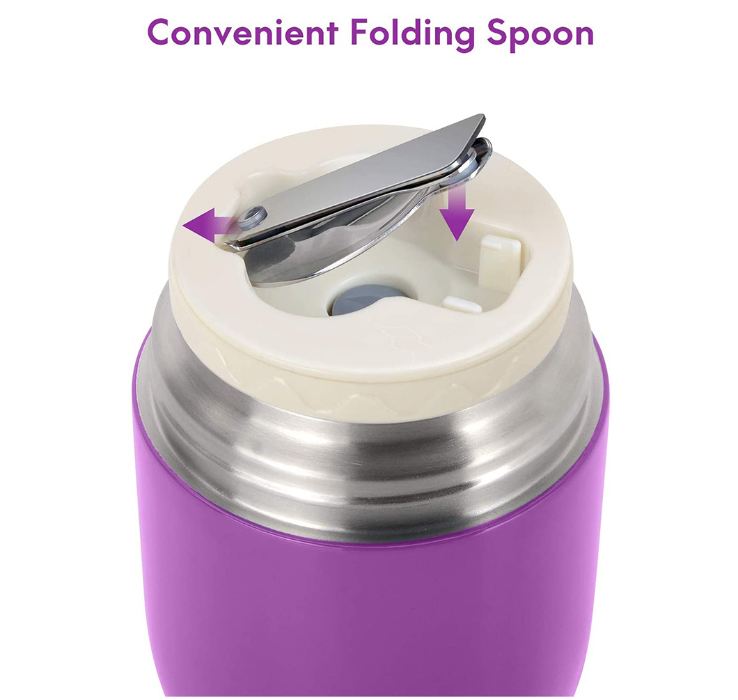 स्टेनलेस स्टील वैक्यूम इंसुलेटेड किड्स फूड जार निर्माता 