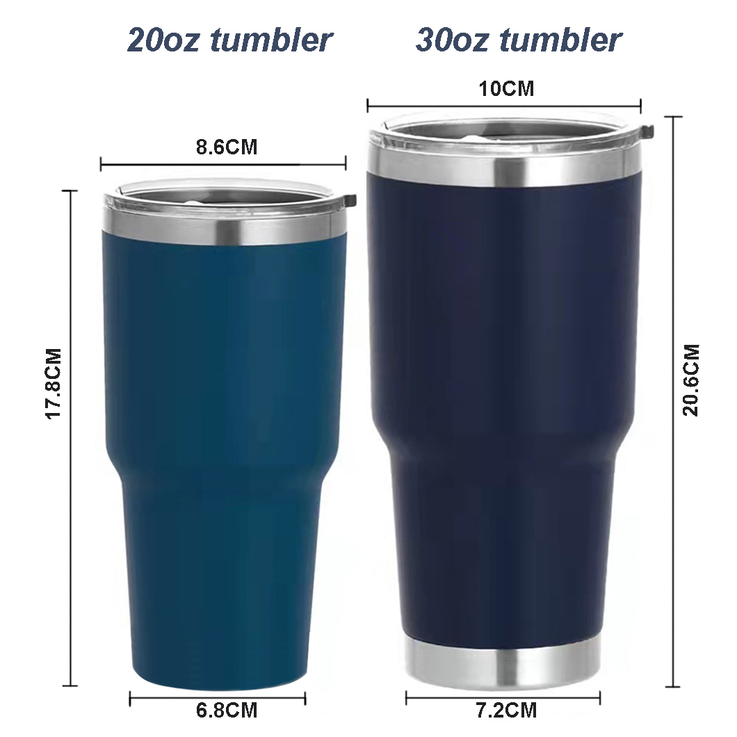 एलआईडी निर्माता के साथ क्लासिक थर्मल इंसुलेटेड कार टम्बलर मग 