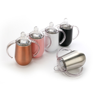 बच्चों के लिए पुन: प्रयोज्य थर्मल अछूता बीपीए फ्री स्टील मिल्क कप