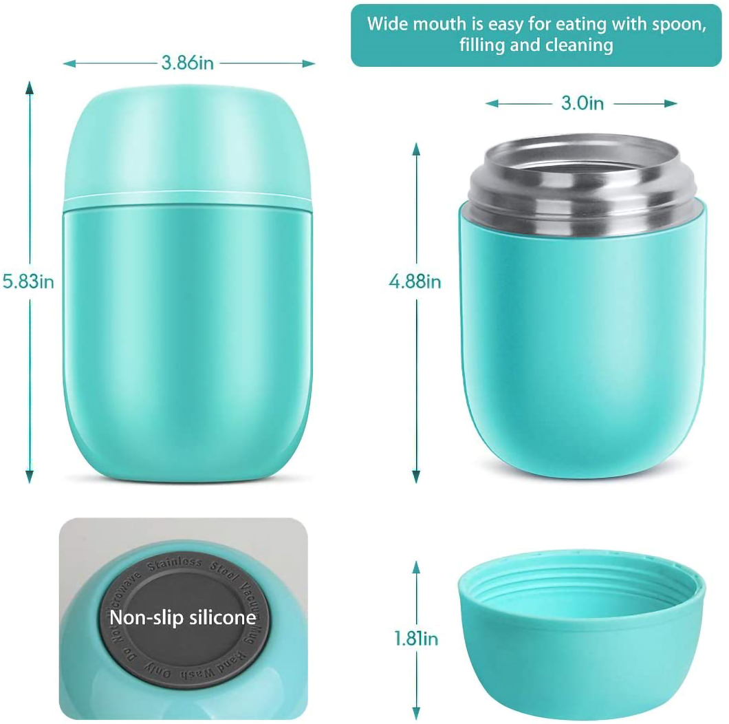 स्टेनलेस स्टील वैक्यूम इंसुलेटेड किड्स फूड जार निर्माता 