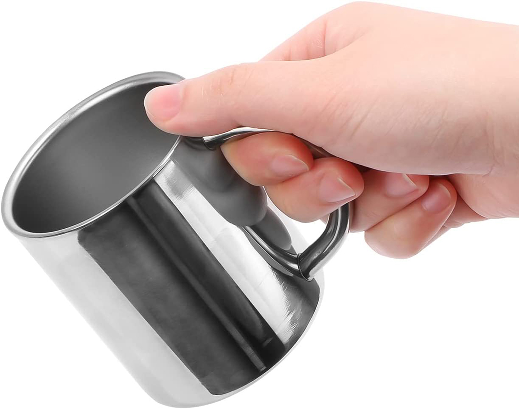 प्रमोशन के लिए थोक सस्ते स्टेनलेस स्टील कॉफी कप मग 