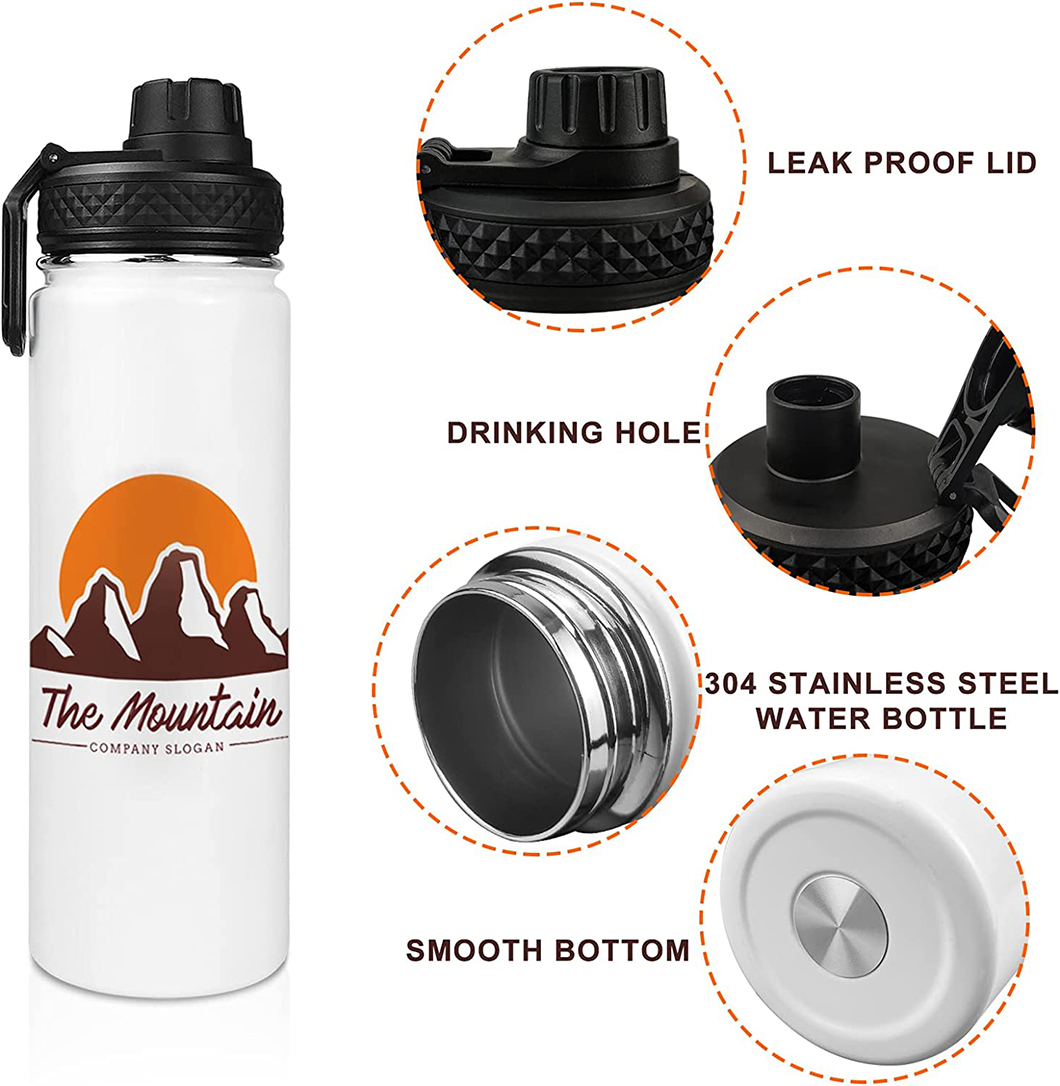 DIY अनुकूलित उपहार उच्च बनाने की क्रिया धातु अछूता पानी की बोतल 