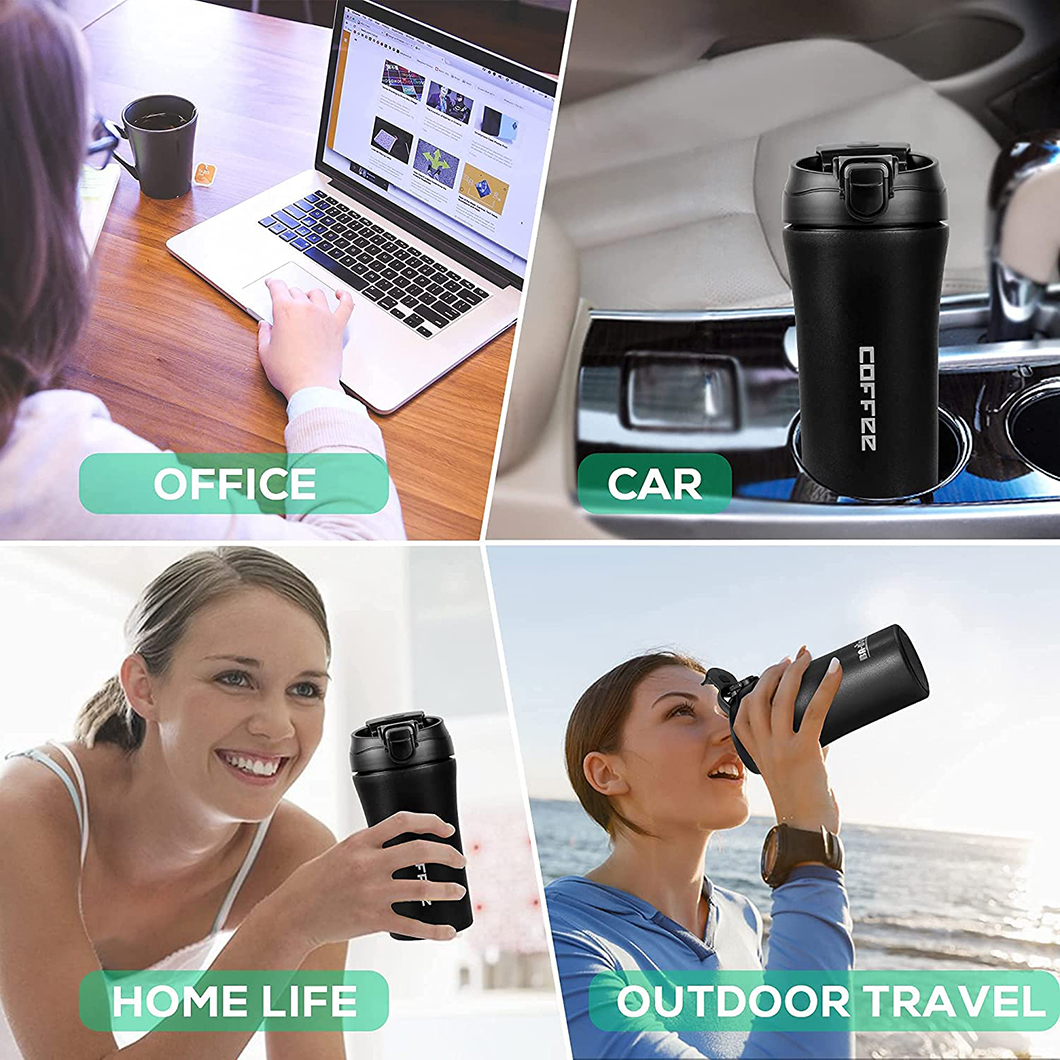 फैक्ट्री थोक स्टेनलेस स्टील पानी की बोतल कॉफी मग 