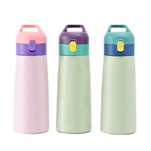 पुआल कारखाने के साथ अछूता स्टेनलेस स्टील थर्मस 