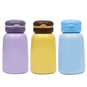 चमड़े के म्यान के साथ थोक स्टेनलेस स्टील बच्चों की पानी की बोतल 