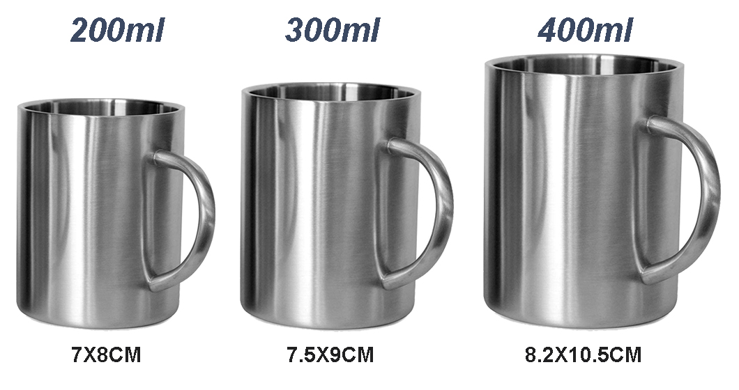 प्रमोशन के लिए थोक सस्ते स्टेनलेस स्टील कॉफी कप मग 